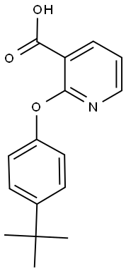 2-(4-(TERT-BUTYL)PHENOXY)PYRIDINE-3-CARBOXYLIC ACID Struktur