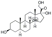 5-ALPHA-PREGNAN-3-BETA, 17,21-TRIOL-20-ONE Struktur