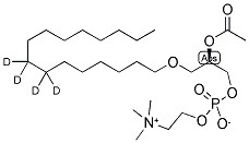 1-O-HEXADECYL-(7,7,8,8-D4)-2-O-ACETYL-SN-GLYCERYL-3-PHOSPHORYLCHOLINE Struktur