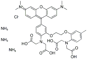 RHOD 2 TRIAMMONIUM SALT Struktur