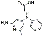 3-AMINO-1-METHYL-5H-PYRIDO[4,3-B] INDOLE ACETATE Struktur