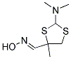 2-(DIMETHYLAMINO)-4-METHYL-1,3-DITHIOLANE-4-CARBALDEHYDEOXIME Struktur