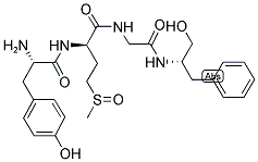 H-TYR-D-MET(O)-GLY-N-ME-PHENYLALANINOL Struktur