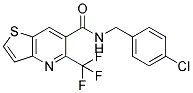 N-(4-CHLOROBENZYL)-5-(TRIFLUOROMETHYL)THIENO[3,2-B]PYRIDINE-6-CARBOXAMIDE Struktur