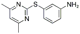 3-[(4,6-DIMETHYLPYRIMIDIN-2-YL)THIO]ANILINE Struktur