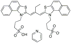 3-(3-SULFOPROPYL)-2-(2-[(3-[3-SULFOPROPYL]-2,3-DIHYDRO-NAPHTHO[1,2-D] THIAZOLIUM INNER SALT PYRIDINIUM SALT Struktur