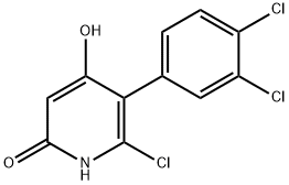 6-CHLORO-5-(3,4-DICHLOROPHENYL)-2,4-PYRIDINEDIOL Struktur