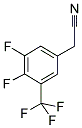 3,4-DIFLUORO-5-(TRIFLUOROMETHYL)PHENYLACETONITRILE Struktur