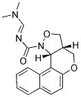 N-[(DIMETHYLAMINO)METHYLENE]-3A,11C-DIHYDRO-3H-BENZO[5,6]CHROMENO[4,3-C]ISOXAZOLE-1(4H)-CARBOXAMIDE Struktur