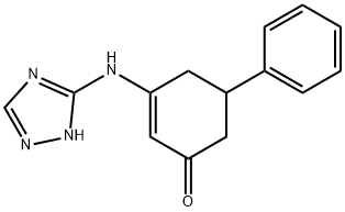 5-PHENYL-3-(3H-2,3,5-TRIAZOLYLAMINO)CYCLOHEX-2-EN-1-ONE Struktur