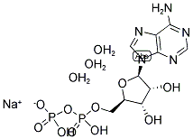 ADENOSINE-5'-DIPHOSPHATE MONOSODIUM SALT TRIHYDRATE Struktur