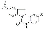 1-[N-(4-CHLOROPHENYL)AMINO]CARBONYL-2,3-DIHYDRO-5-(METHYLSULPHINYL)-(1H)-INDOLE Struktur