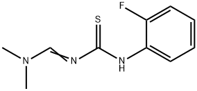 N-[(DIMETHYLAMINO)METHYLENE]-N'-(2-FLUOROPHENYL)THIOUREA Struktur