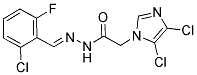 N'1-(2-CHLORO-6-FLUOROBENZYLIDENE)-2-(4,5-DICHLORO-1H-IMIDAZOL-1-YL)ETHANOHYDRAZIDE Struktur