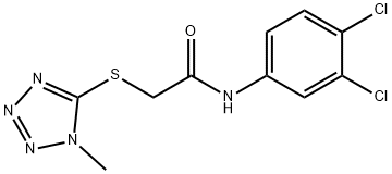 N-(3,4-DICHLOROPHENYL)-2-[(1-METHYL-1H-1,2,3,4-TETRAAZOL-5-YL)SULFANYL]ACETAMIDE Struktur