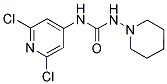 N-(2,6-DICHLORO-4-PYRIDYL)-N'-PIPERIDINOUREA Struktur