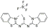 1-METHYL-2-(3-(1-METHYL-1,3-BENZTHIAZOLIN-2-YLIDEN)-2-METHYLTHIO-1,3-DIAZA-PROP-1-EN-YL)-1,3-BENZTHIAZOLIUM-TETRAFLUOROBORATE Struktur