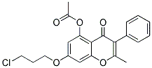 7-(3-CHLOROPROPOXY)-2-METHYL-4-OXO-3-PHENYL-4H-CHROMEN-5-YL ACETATE Struktur