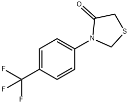 3-[4-(TRIFLUOROMETHYL)PHENYL]-1,3-THIAZOLAN-4-ONE Struktur