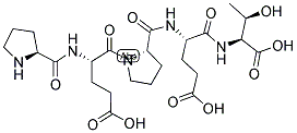 H-PRO-GLU-PRO-GLU-THR-OH Struktur