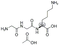 H-GLY-GLY-LYS-OH ACETATE SALT Struktur