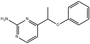 4-(1-PHENOXYETHYL)-2-PYRIMIDINAMINE Struktur