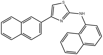 1-NAPHTHYL(4-(2-NAPHTHYL)(2,5-THIAZOLYL))AMINE Struktur