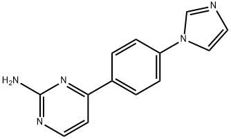 4-[4-(1H-IMIDAZOL-1-YL)PHENYL]-2-PYRIMIDINAMINE Struktur