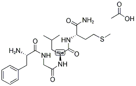 PHE-GLY-LEU-MET-NH2 ACETATE SALT Struktur