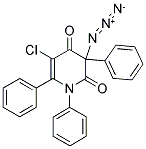 3-AZIDO-5-CHLORO-1,3,6-TRIPHENYL-1,2,3,4-TETRAHYDROPYRIDINE-2,4-DIONE Struktur