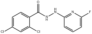 2,4-DICHLORO-N'-(6-FLUORO-2-PYRIDINYL)BENZENECARBOHYDRAZIDE Struktur