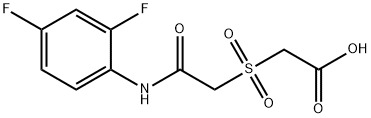 2-([2-(2,4-DIFLUOROANILINO)-2-OXOETHYL]SULFONYL)ACETIC ACID Struktur