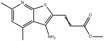 METHYL 3-(3-AMINO-4,6-DIMETHYLTHIENO[2,3-B]PYRIDIN-2-YL)ACRYLATE Struktur