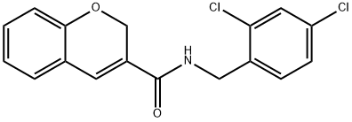 N-(2,4-DICHLOROBENZYL)-2H-CHROMENE-3-CARBOXAMIDE Struktur