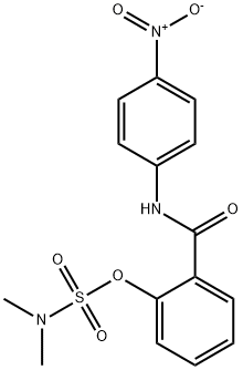 N,N-DIMETHYL(2-[(4-NITROANILINO)CARBONYL]PHENYL)SULFAMATE Struktur