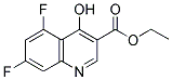 ETHYL 5,7-DIFLUORO-4-HYDROXY-3-QUINOLINECARBOXYLATE Struktur