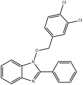 1-[(3,4-DICHLOROBENZYL)OXY]-2-PHENYL-1H-1,3-BENZIMIDAZOLE Struktur