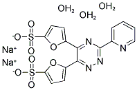 3-(2-PYRIDYL)-5,6-BIS(5-SULFO-2-FURYL)-1,2,4-TRIAZINE, DISODIUM SALT HYDRATE Struktur