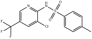 N-[3-CHLORO-5-(TRIFLUOROMETHYL)-2-PYRIDINYL]-4-METHYLBENZENESULFONAMIDE Struktur