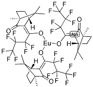 EUROPIUM TRIS[3-(HEPTAFLUOROPROPYLHYDROXYMETHYLENE)-(-)-CAMPHORATE] Struktur