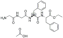 H-GLY-GLY-PHE-PHE-OET ACETATE SALT Struktur