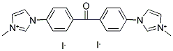 3-METHYL-1-(4-[4-(3-METHYL-1H-IMIDAZOL-3-IUM-1-YL)BENZOYL]PHENYL)-1H-IMIDAZOL-3-IUM DIIODIDE Struktur