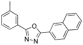 2-(3-METHYLPHENYL)-5-(2-NAPHTHYL)-1,3,4-OXADIAZOLE Struktur