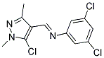 N1-[(5-CHLORO-1,3-DIMETHYL-1H-PYRAZOL-4-YL)METHYLIDENE]-3,5-DICHLOROANILINE Struktur