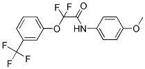 2,2-DIFLUORO-N-(4-METHOXYPHENYL)-2-[3-(TRIFLUOROMETHYL)PHENOXY]ACETAMIDE Struktur