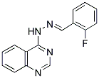 2-FLUOROBENZENECARBALDEHYDE N-(4-QUINAZOLINYL)HYDRAZONE Struktur