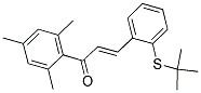 3-[2-(TERT-BUTYLTHIO)PHENYL]-1-MESITYLPROP-2-EN-1-ONE Struktur