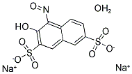 1-NITROSO-2-NAPHTHOL-3,6-DISULFONIC ACID DISODIUM SALT HYDRATE Struktur