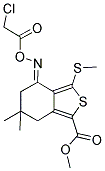 METHYL 4-([(2-CHLOROACETYL)OXY]IMINO)-6,6-DIMETHYL-3-(METHYLTHIO)-4,5,6,7-TETRAHYDROBENZO[C]THIOPHENE-1-CARBOXYLATE Struktur