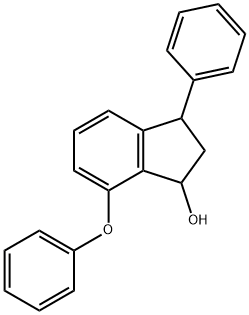 7-PHENOXY-3-PHENYL-1-INDANOL Struktur